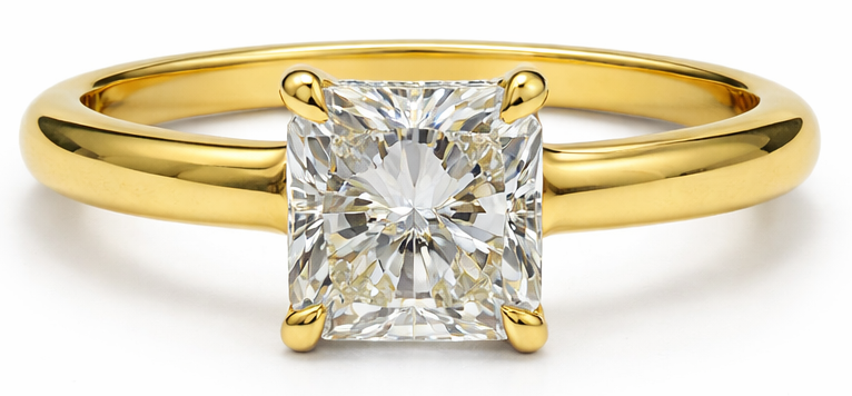 Radiant Hidden Halo Ring