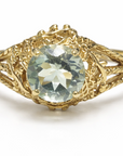 Green Amethyst Nature Ring