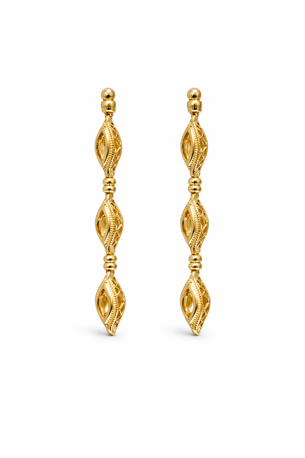 Citrine Marquise Drop Earrings