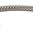 David Yurman Cable Classics Blue Topaz Silver and 14K Yellow Gold Cuff Bracelet
