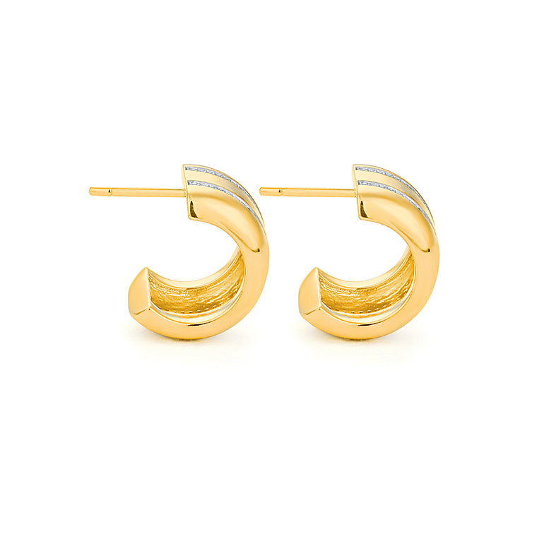 14 Yellow 0.40tw Round Diamonds H SI2 Chunky Small
