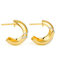 14 Yellow 0.18tw Round Diamond G/H SI1 J Hoop tw