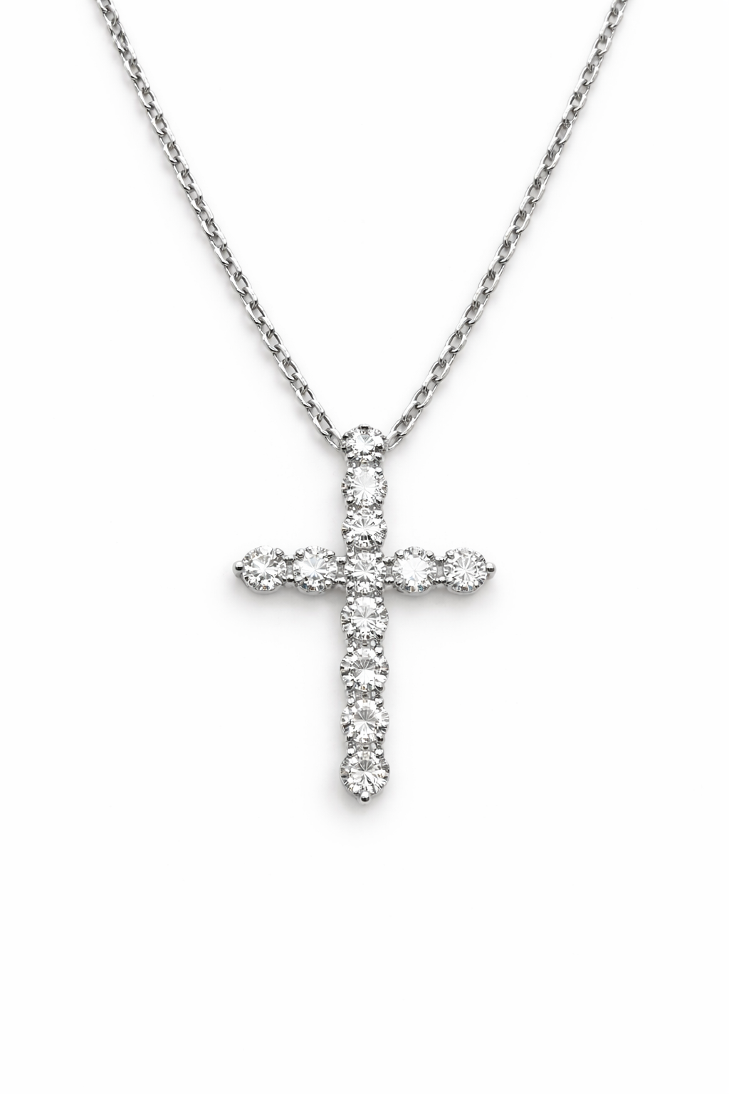 Diamond Cross Pendant Necklace