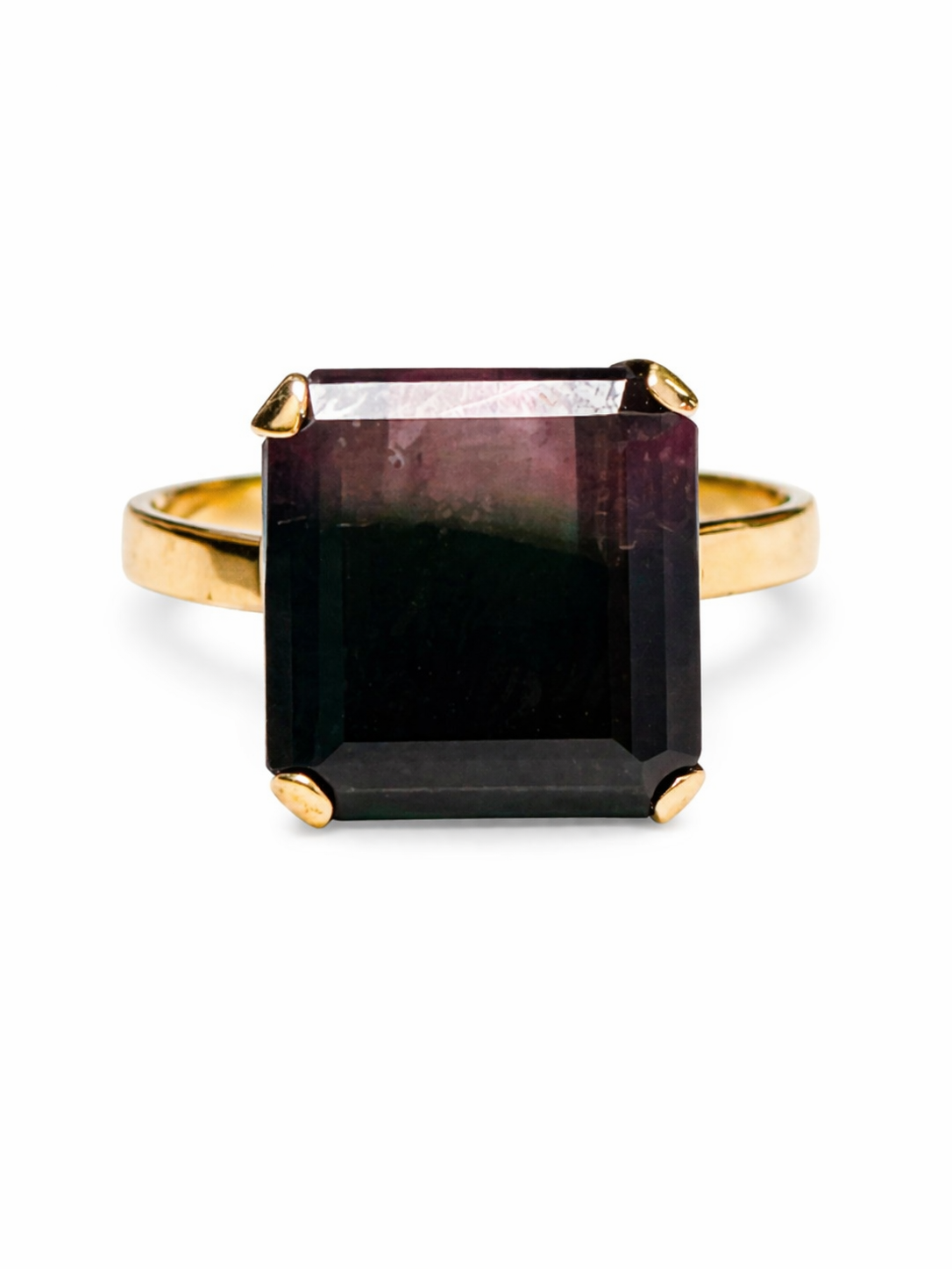 Bi Color Tourmaline Ring
