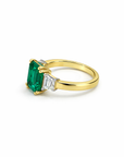 Emerald Three Stone Ring