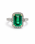 Colombian Emerald Diamond Ring