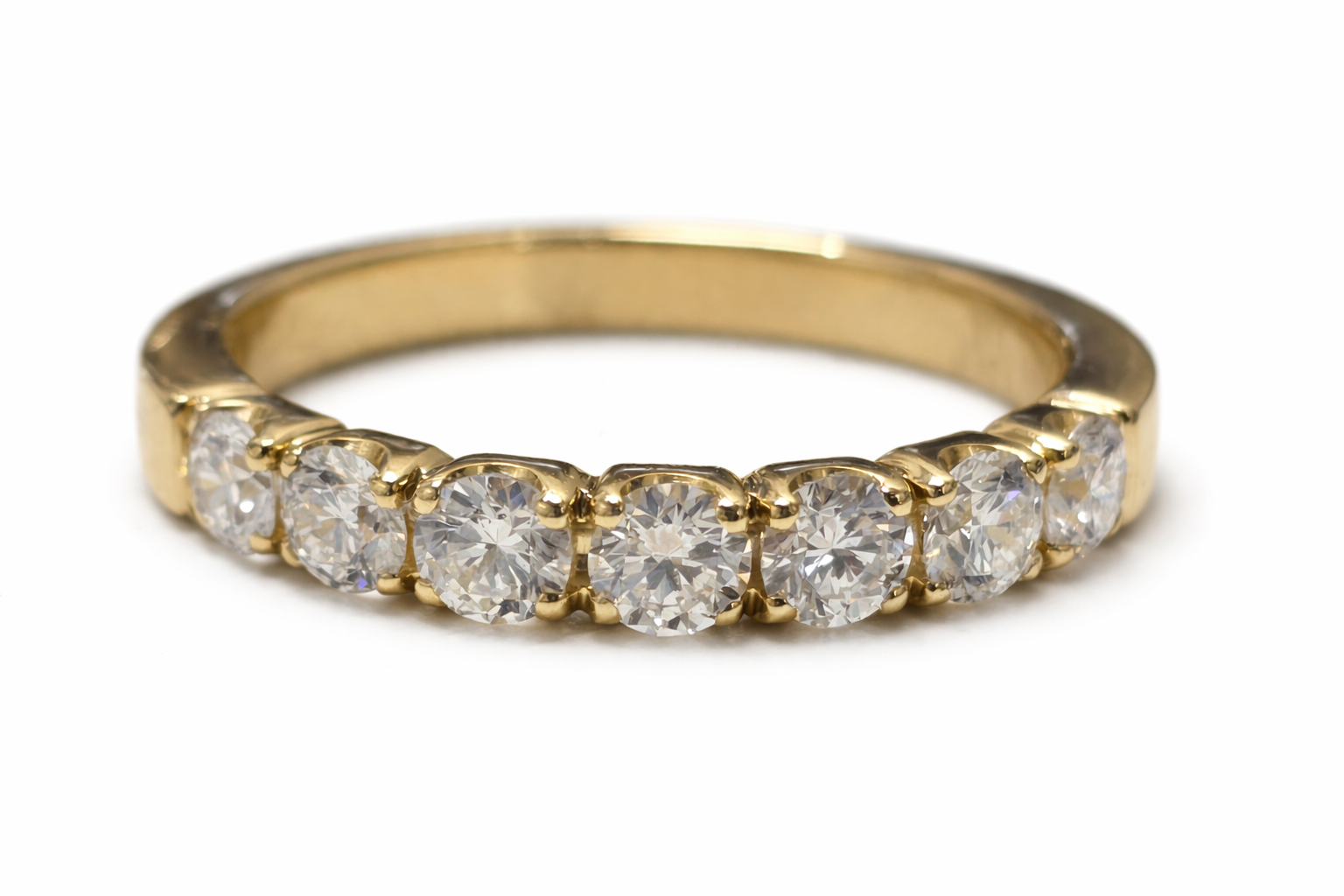 14K Yellow Gold Lab Grown Diamond Band
