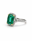 Colombian Emerald Diamond Ring