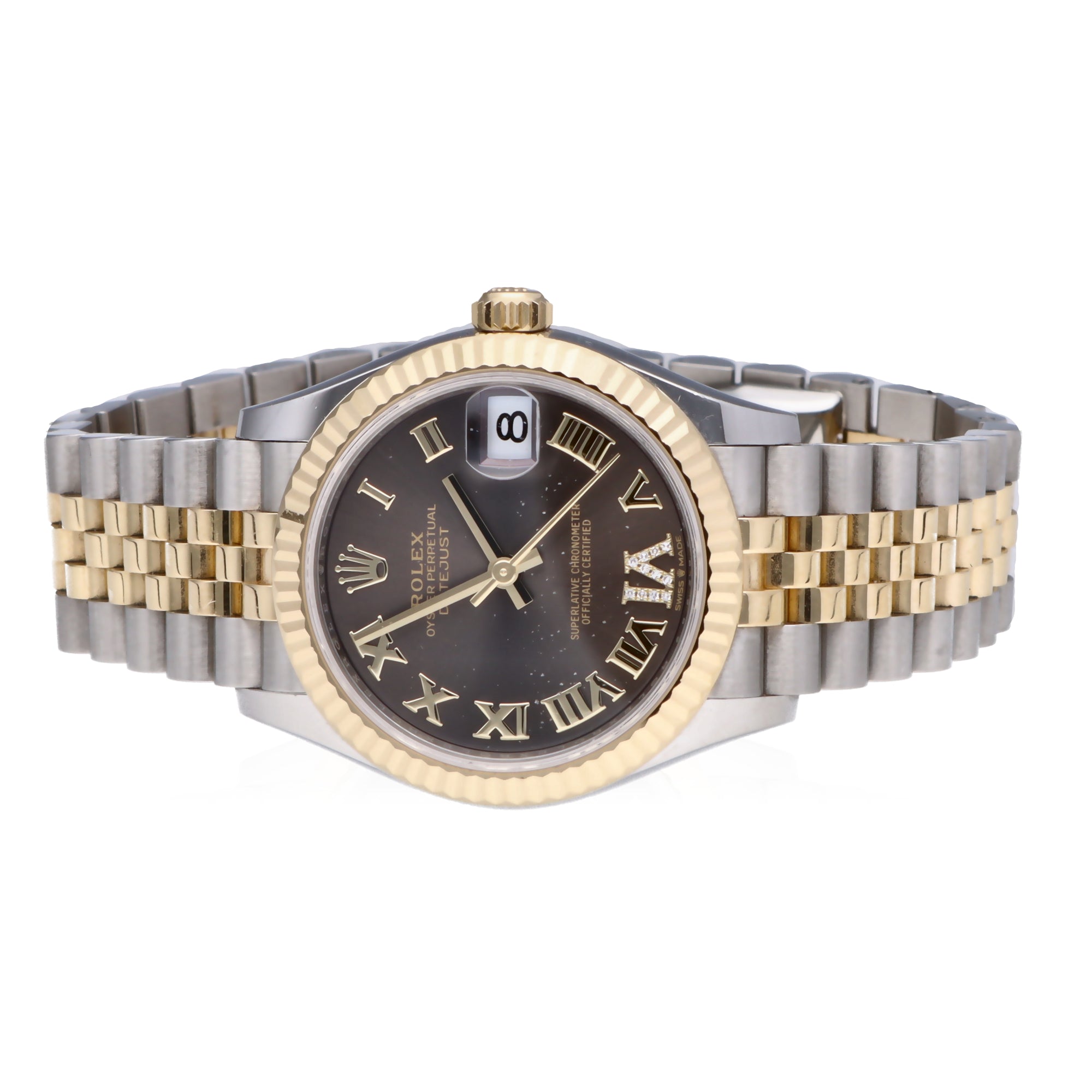 Rolex Lady-Datejust 278273 Jubilee SS/ Yellow Dark Gray Dial Diamond IV 2026