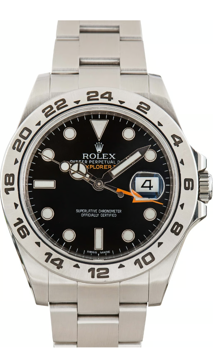 Pre-Owned Rolex Explorer ll Black Dial 42mm 216570
