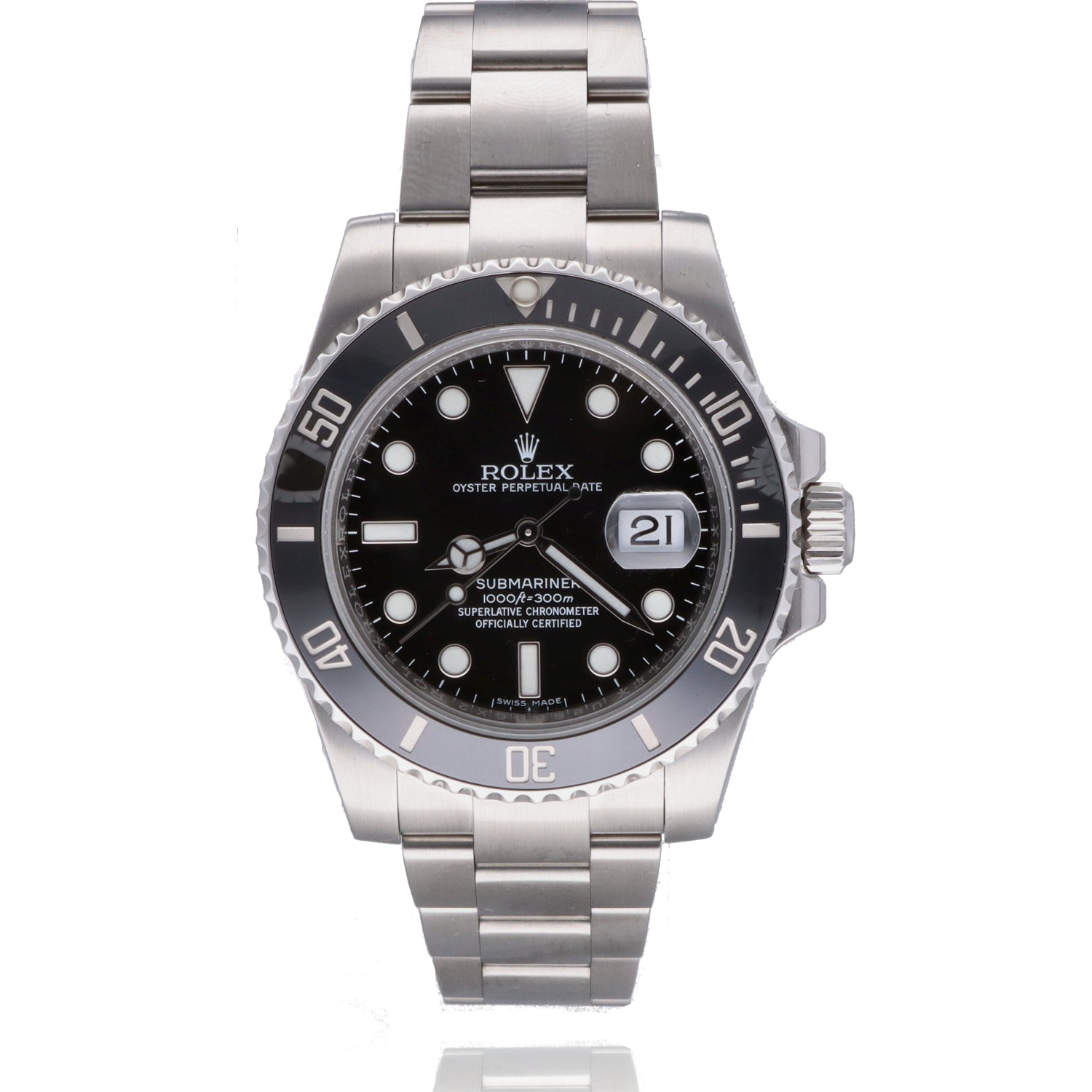 Pre-Owned Rolex Submariner 40mm Stainless Steel Black Dial 116610LN – Circa 2016