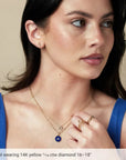 14KT Yellow Gold Diamond Star of David