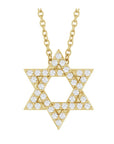 14KT Yellow Gold Diamond Star of David