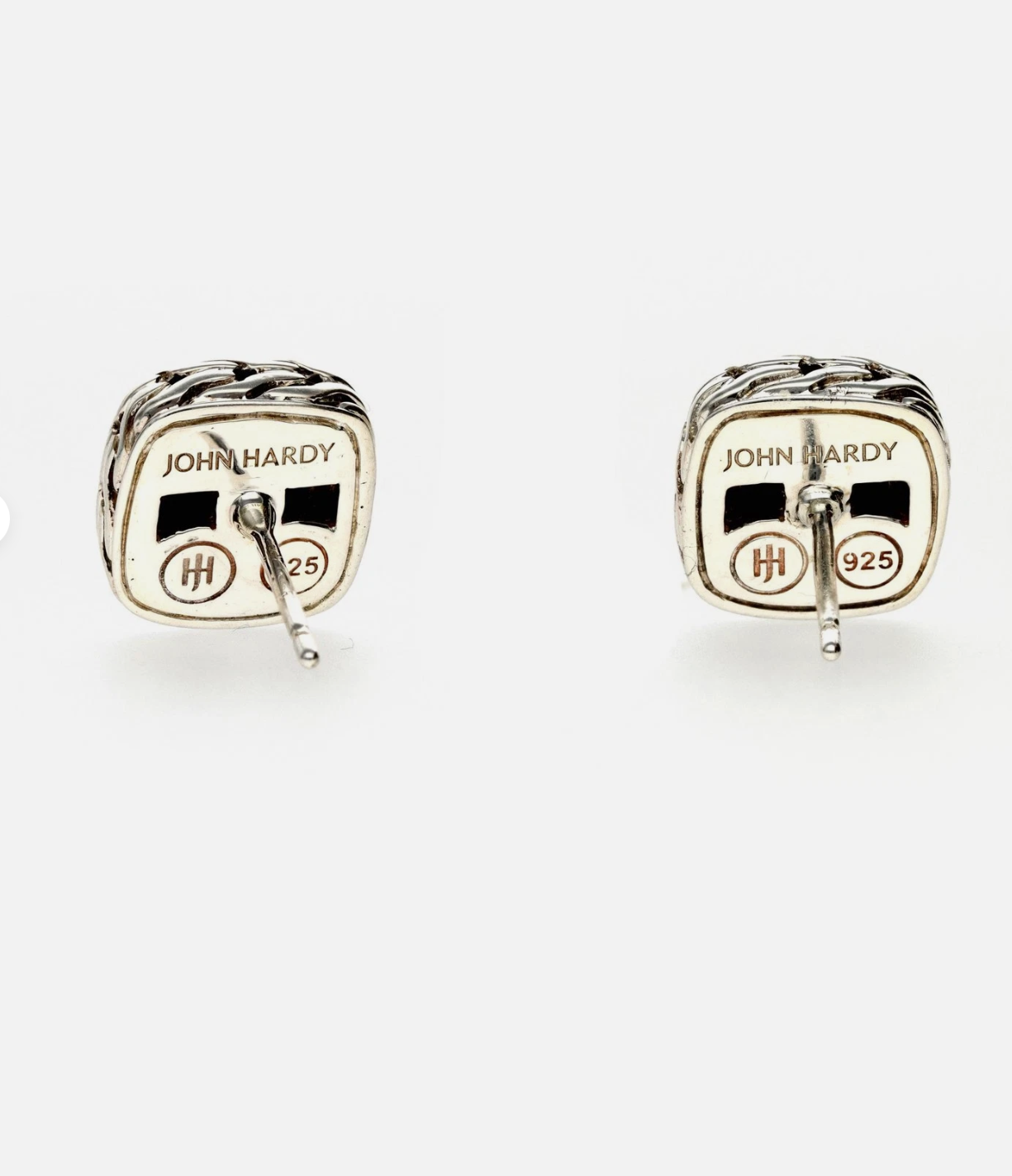 John Hardy Onyx Braided Stud Earrings