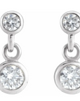 Classic Diamond Drop Earrings