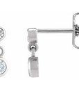 Classic Diamond Drop Earrings