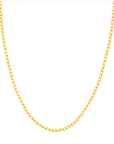 14K Yellow Gold Textured Forzentina Chain Necklace – 3.80mm, 18"