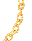 14K Yellow Gold Textured Forzentina Chain Necklace – 3.80mm, 18"