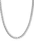 Sterling Silver 7mm 8-Sided Diamond Cut Curb Chain Necklace – 22"
