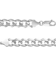 Sterling Silver 8.4mm Concave Open Cuban Curb Chain Necklace – 22"