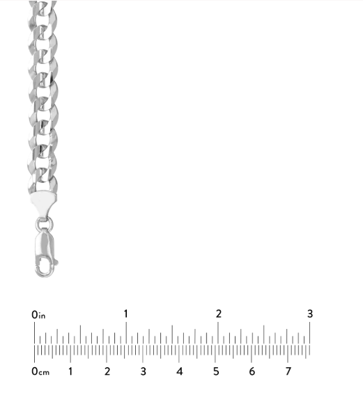Sterling Silver 8.4mm Concave Open Cuban Curb Bracelet – 8.5"