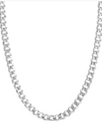Sterling Silver 8.4mm Concave Open Cuban Curb Chain Necklace – 22"
