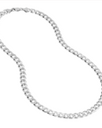 Sterling Silver 8.4mm Concave Open Cuban Curb Chain Necklace – 22"