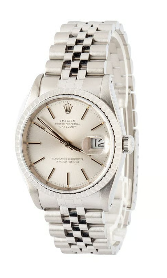 Pre-Owned Rolex Datejust Stainless Steel Silver Dial Watch – Ref. 16220