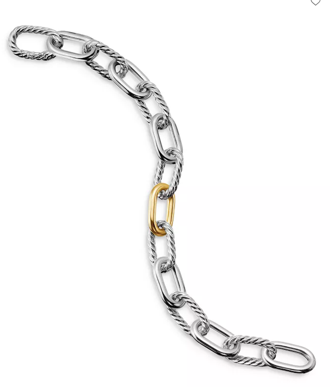 David Yurman Madison® Chain Bracelet in Sterling Silver &amp; 18K Yellow Gold 11mm