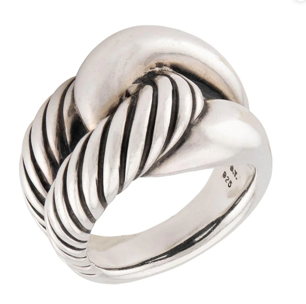 David Yurman Estate Sterling Silver Knot Ring