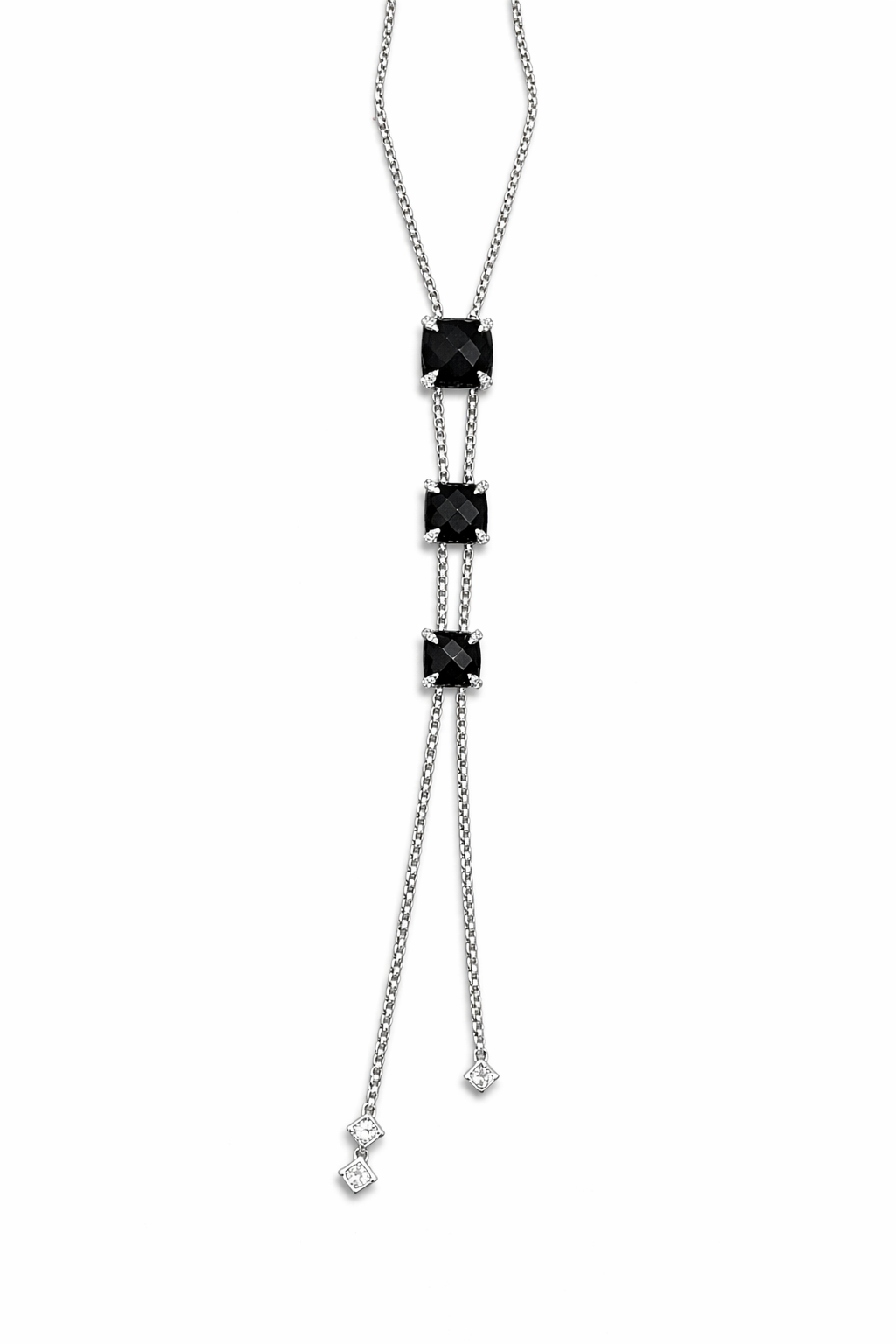 Onyx Tassel Drop Necklace